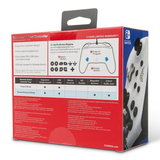 Power A Mando con cable Zelda Link para Nintendo Switch