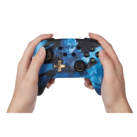 Power A Comando Sem Fios Melhorado Link Azul Zelda para Nintendo Switch
