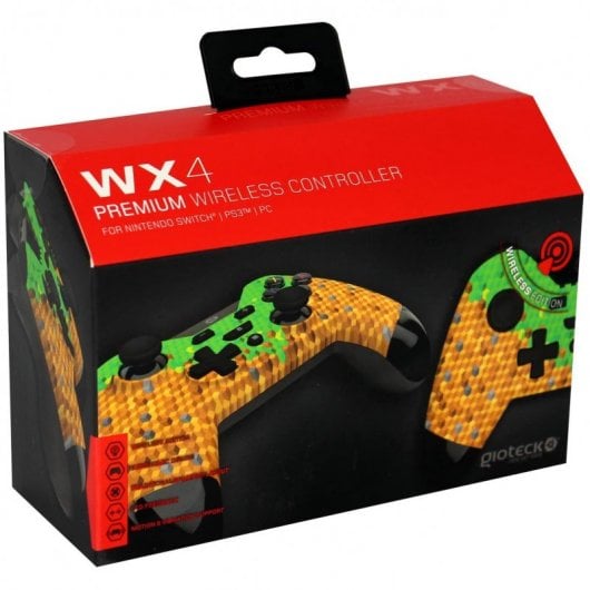 Controller wireless Gioteck WX-4 stile cubi retrò per Nintendo Switch/PC