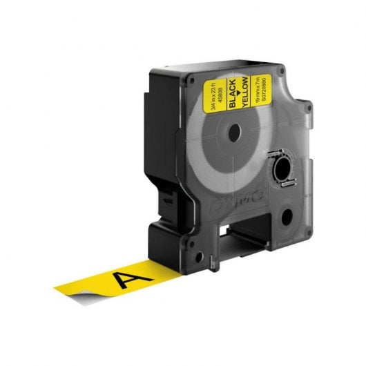 Dymo D1 Etiquetas Poliéster 19mmx7m Negro/Amarillo