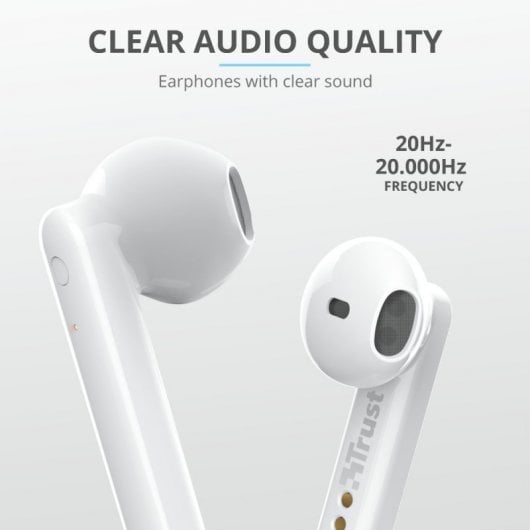 Trust Primo Touch Auricolare True Wireless Stereo (TWS) In-ear Musica e Chiamate Bluetooth Bianco