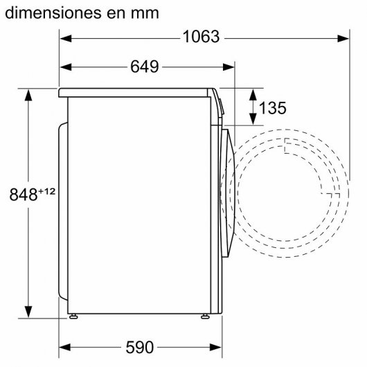 Bosch WNA13400ES Lavasecadora de Carga Frontal 8Kg/5Kg E Blanca