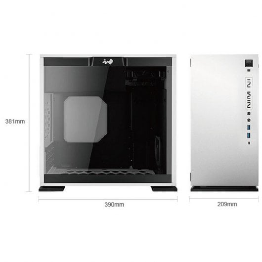 InWin 301C Verre Trempé USB 3.2 Blanc