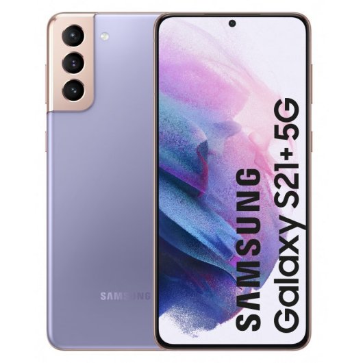 Samsung Pack Galaxy S21 Plus 5G 256GB Violeta Libre + Galaxy Watch Active2 Bluetooth 44 mm Aluminio Negro