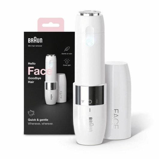 Depiladora facial Braun FS1000 Branco Compacta Luz Integrada