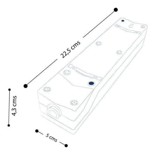 Simon Multifix Regleta sin Cable 3 Tomas con Interruptor Negra