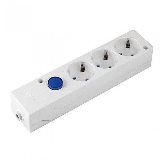 Multiprise Simon Multifix 3 Prises Interrupteur au pied Montage mural personnalisable