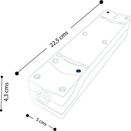Multiprise Simon Multifix 3 Prises Interrupteur au pied Montage mural personnalisable