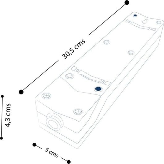 Simon Multifix Regleta sin Cable 6 Tomas con Interruptor Negra