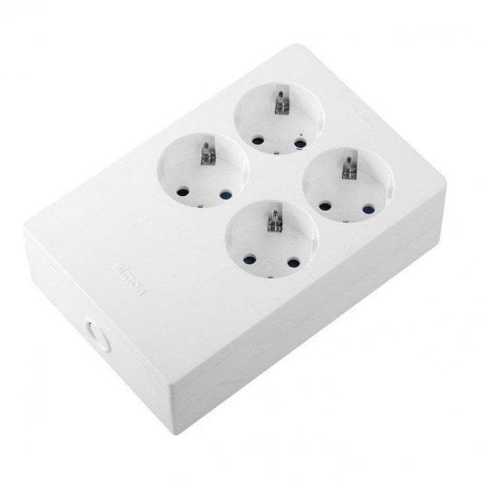 Simon Regleta Múltiple sin Cable 4 Tomas Blanca