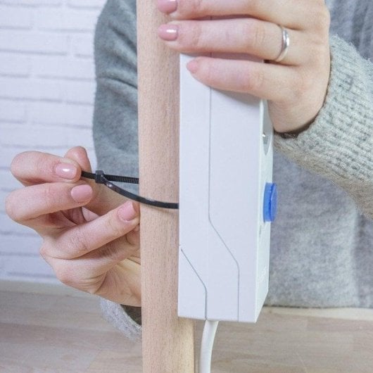 Régua de tomadas Simon Multifix 6 Tomadas com Interruptor Branco instalação flexível