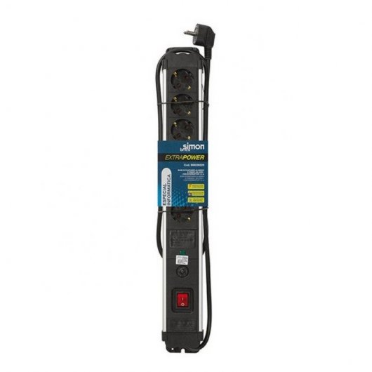 Simon Brico Extrapower Regleta 6 Tomas 1.5m Aluminio