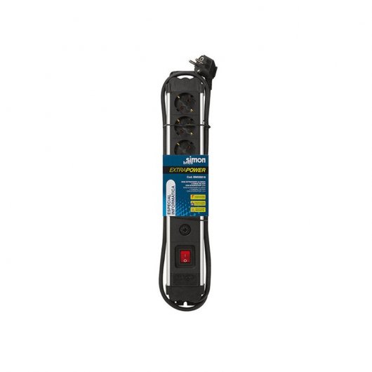 Simon Brico Extrapower Regleta 4 Tomas con Interruptor 1.5m