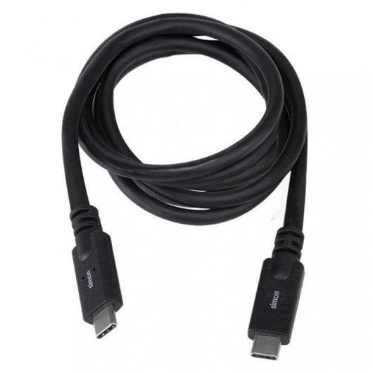 Cavo USB-C 3.1 maschio/maschio Simon 1 m nero