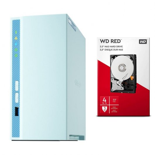 Qnap TS-230 NAS + WD Red NAS 3.5" 4TB SATA 3