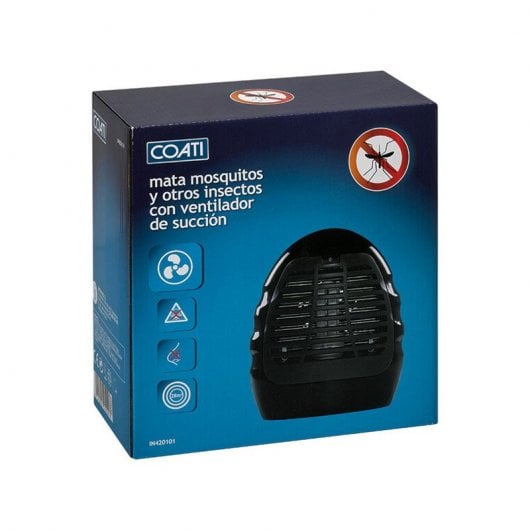 Coati Mata Insectos con Ventilador 13W Negro