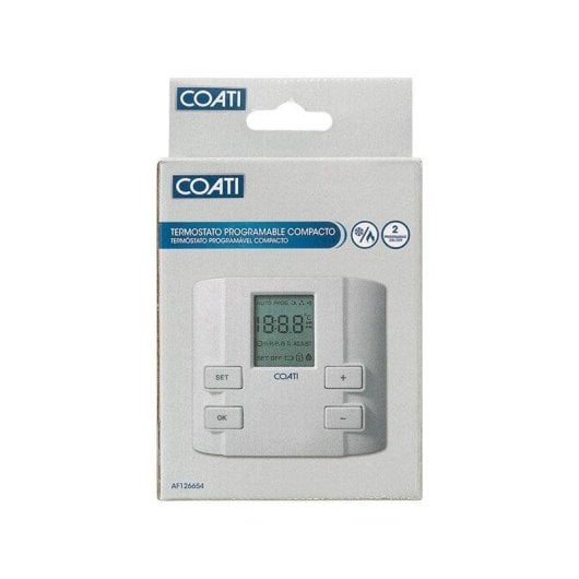 Thermostat Intelligent Coati Blanc Câblé pour Chauffage