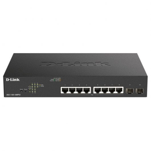 D-Link DGS-1100-10MPV2 Switch 8 Puertos Gigabit + 2 SFP