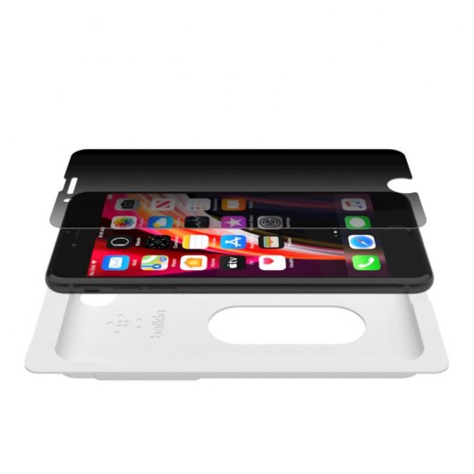 Belkin TemperedGlass Privacy Protector Cristal Templado Negro para iPhone SE/8/7/6S/6