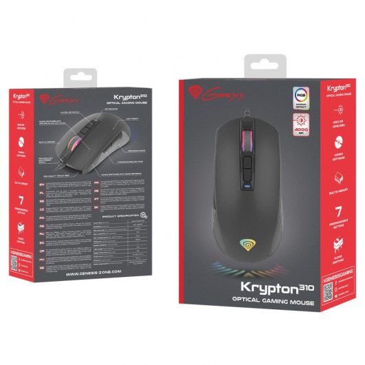 Genesis Krypton 310 Rato Gaming RGB 4000DPI