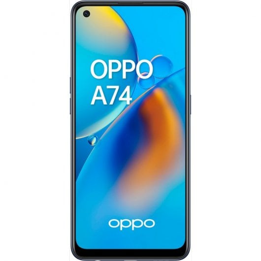 OPPO A74 Smartphone, 175g, Display 6.43" FHD+ AMOLED, 4 Fotocamere 48MP, RAM 6GB ESPANDIBILE FINO A 11GB+ROM 128GB, Batteria 5000mAh, Ricarica rapida, Dual Sim, [Versione Italiana], Prism Black