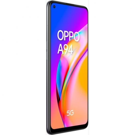 OPPO A94 5G A94 Smartphone 5G, 173g, Display 6.43" FHD+ AMOLED, 4 Fotocamere 48MP, RAM 8GB ESPANDIBILE FINO A 13GB+ROM 128GB, Batteria 4310mAh, Ricarica VOOC 30W, Dual Sim, [Versione Italiana], Fluid Black