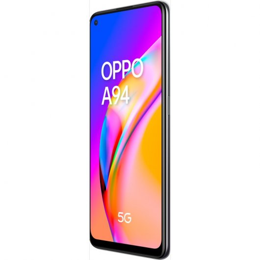 OPPO A94 5G A94 Smartphone 5G, 173g, Display 6.43" FHD+ AMOLED, 4 Fotocamere 48MP, RAM 8GB ESPANDIBILE FINO A 13GB+ROM 128GB, Batteria 4310mAh, Ricarica VOOC 30W, Dual Sim, [Versione Italiana], Fluid Black