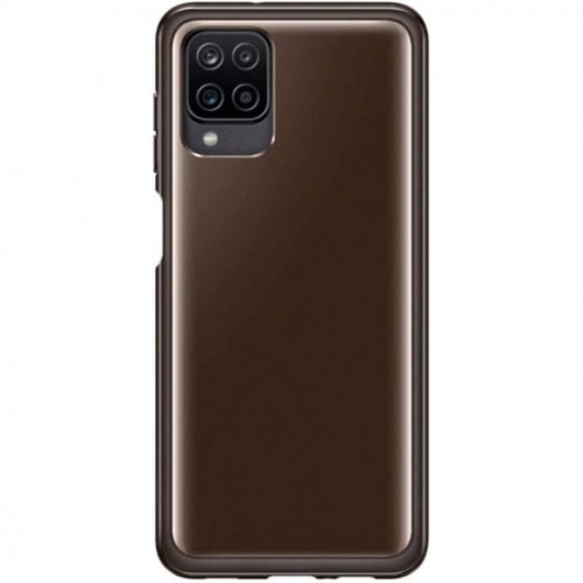 Samsung Soft Clear Cover Funda Negra para Samsung Galaxy A12