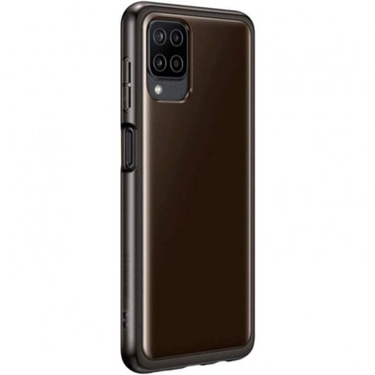 Samsung Soft Clear Cover Funda Negra para Samsung Galaxy A12