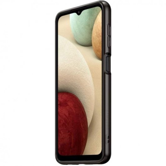 Samsung Soft Clear Cover Funda Negra para Samsung Galaxy A12