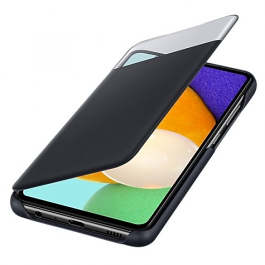 Samsung Smart S View Wallet Cover Funda Negra para Samsung Galaxy A52