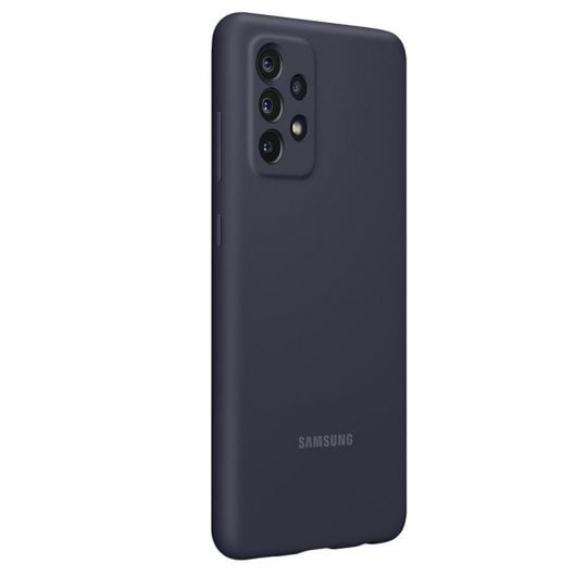 Samsung Silicone Cover Funda Negra para Samsung Galaxy A52