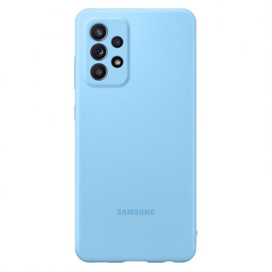 Samsung Silicone Cover Funda Azul para Samsung Galaxy A52
