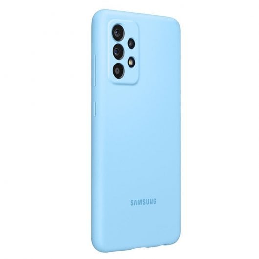 Coque Samsung Silicone Cover Bleue pour Samsung Galaxy A52