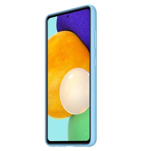 Coque Samsung Silicone Cover Bleue pour Samsung Galaxy A52