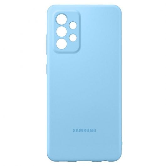 Coque Samsung Silicone Cover Bleue pour Samsung Galaxy A52