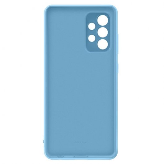 Coque Samsung Silicone Cover Bleue pour Samsung Galaxy A52