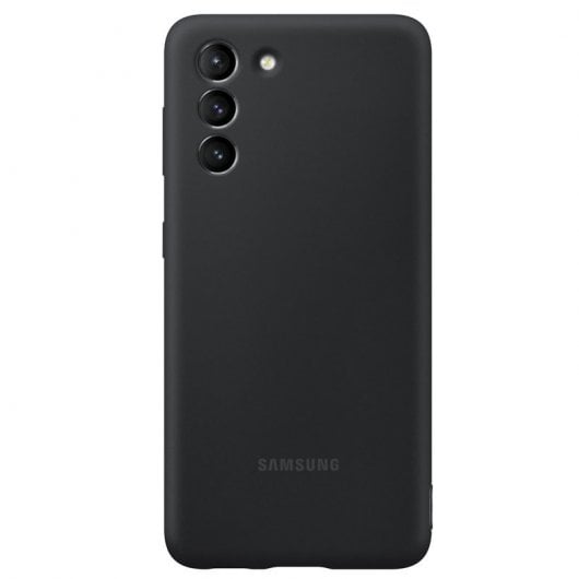 Samsung Silicone Cover Funda Negra para Samsung Galaxy S21