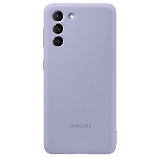 Samsung Silicone Cover Funda Violeta para Samsung Galaxy S21 Plus