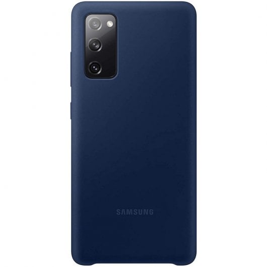 Samsung Silicone Cover Funda Azul Navy para Samsung Galaxy S20 FE
