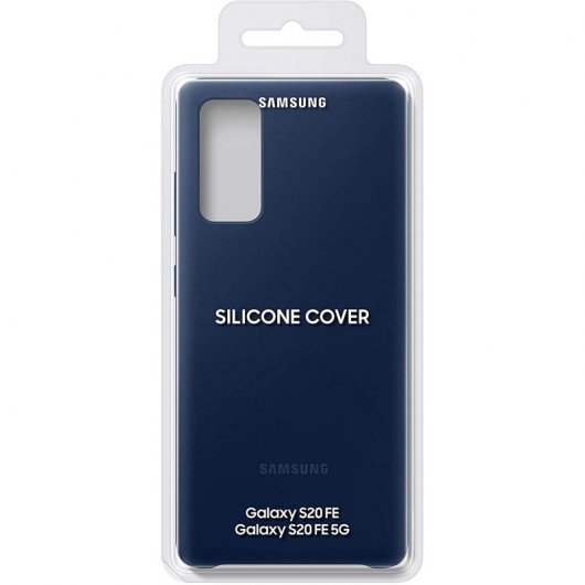 Samsung Silicone Cover Funda Azul Navy para Samsung Galaxy S20 FE