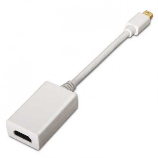 Aisens Cabo Adaptador Mini DisplayPort para HDMI Macho/Fêmea 15cm Branco
