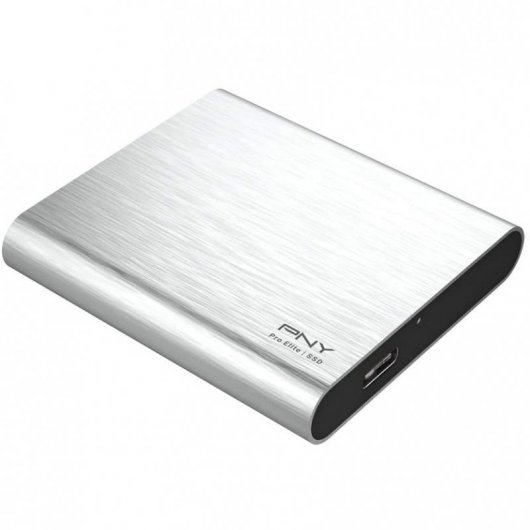 PNY Pro Elite SSD 500GB USB-C Prateado