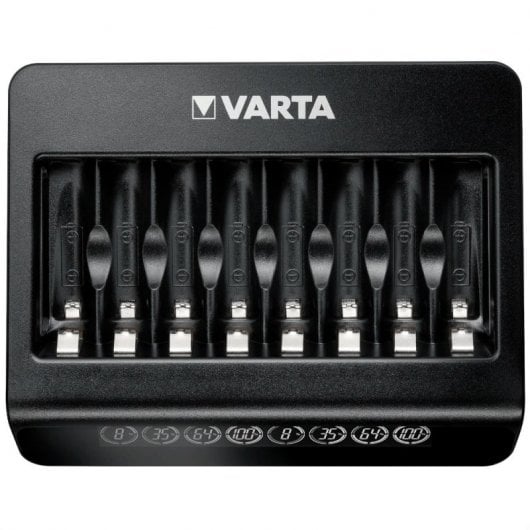 Varta AA/AAA Akkuladegerät mit 8 Steckplätzen und LCD-Display