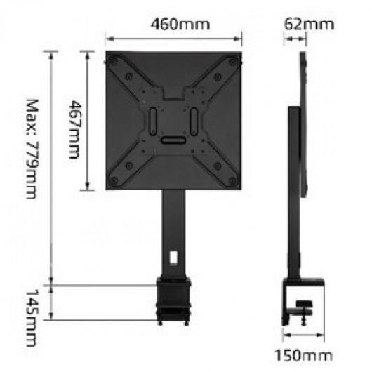 Ewent EW1543 Soporte para TV 37-55" 400 x 600 mm Max 35Kg