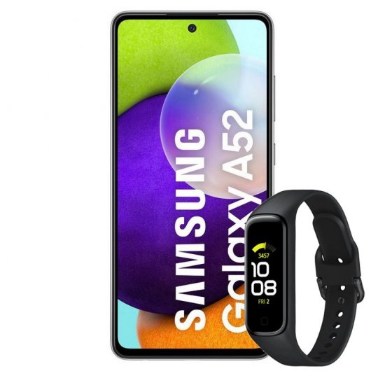 Samsung Pack Galaxy A52 256Gb Negro Libre + Galaxy Fit 2 Negra