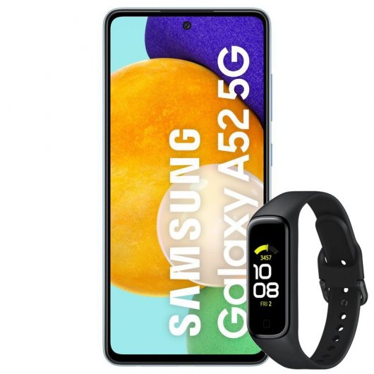 Samsung Pack Galaxy A52 5G 128Gb Azul Libre + Galaxy Fit 2 Negra