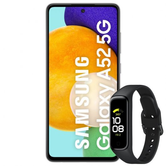 Samsung Pack Galaxy A52 5G 256Gb 6,5'' Preto + Galaxy Fit 2 Preta