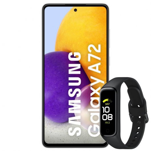 Samsung Pack Galaxy A72 128Gb Blanco Libre + Galaxy Fit 2 Negra