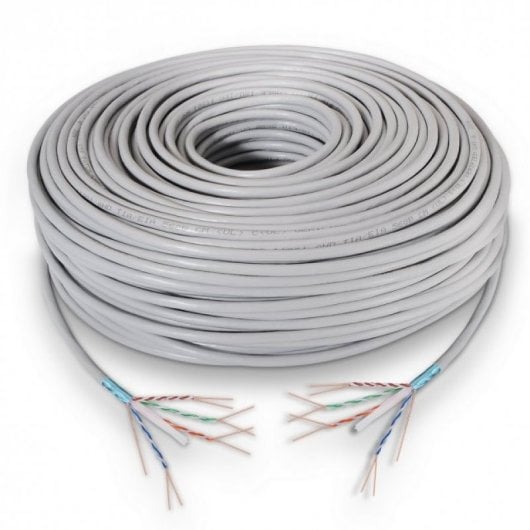 Cavo di rete Aisens Coil RJ45 Cat.6 FTP rigido 100 m Grigio